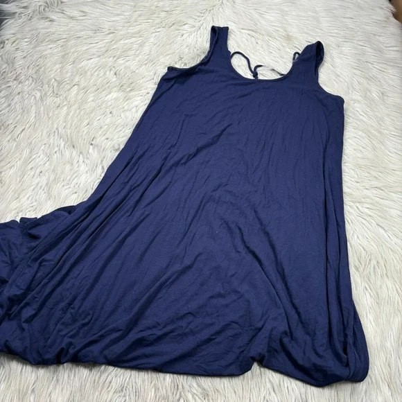 long sleeve jersey dress with pockets James Perse Melange Jersey Long Sleeve Dress main image 0